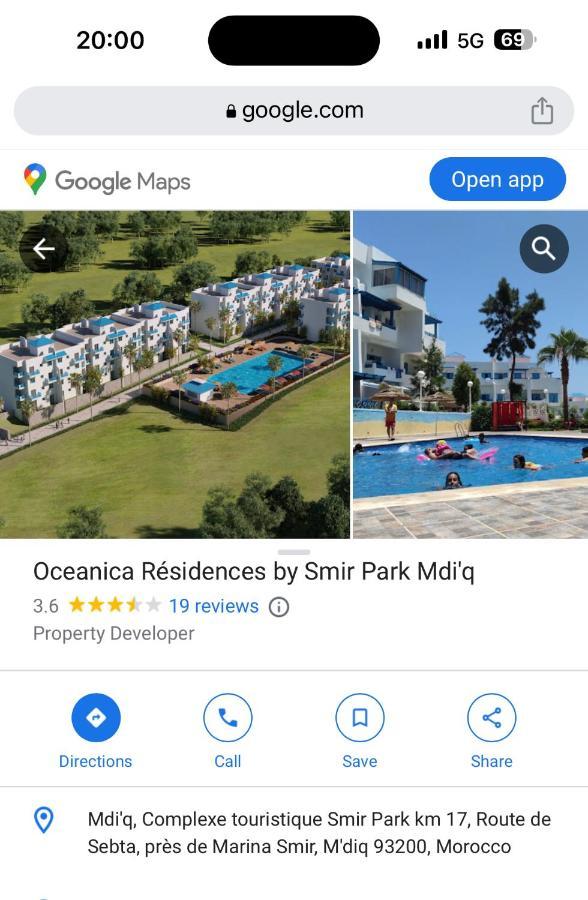 Smir Park Apartment Mdi'Q , Marina Smir, Oceanica Extérieur photo